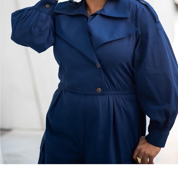 Kela Walker Amazon The Drop Navy Utility Jumpsuit - Picture 4 of 4